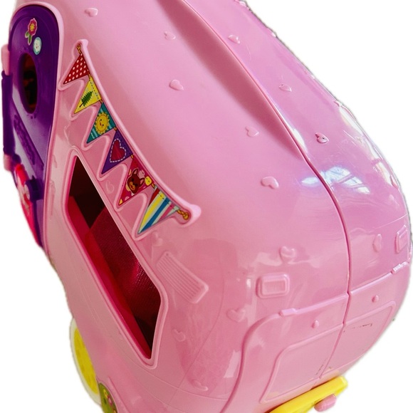 Barbie Club Chelsea Doll Pink and Purple Toy Camper 9" Trailer only - Picture 1 of 9